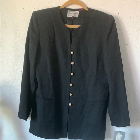 SuitsMe Jackets & Blazers - Black Women's Suit Jacket